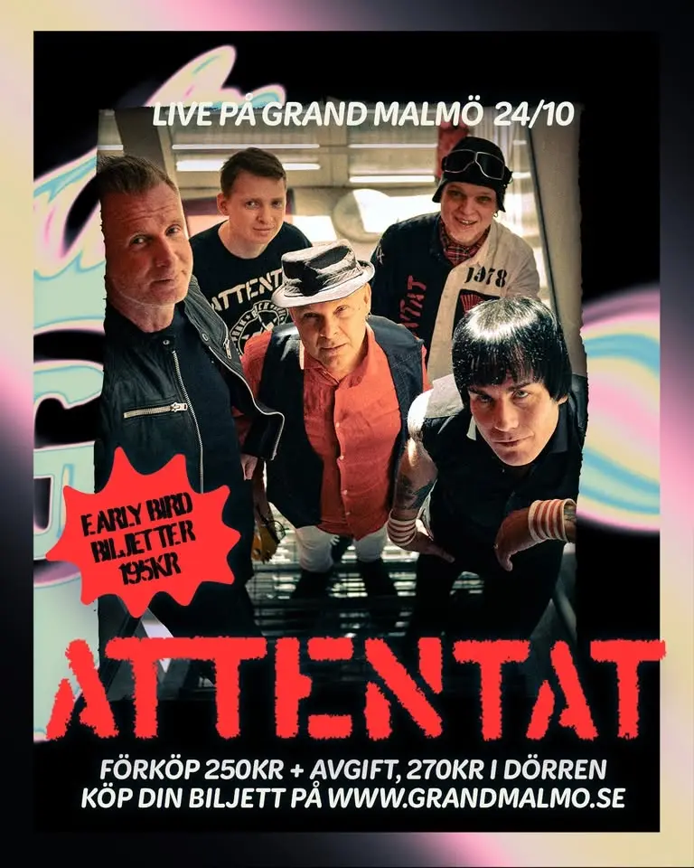 Attentat live på Grand - Nytt Datum!