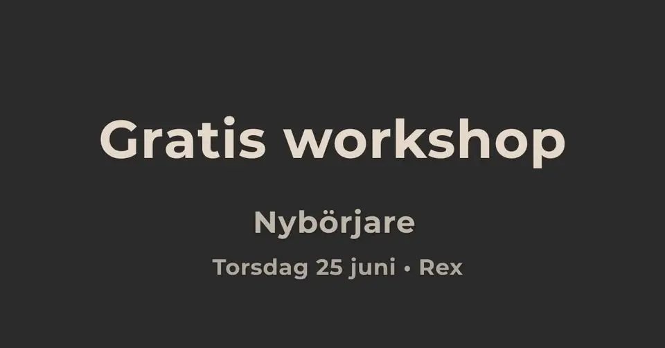 Gratis workshop