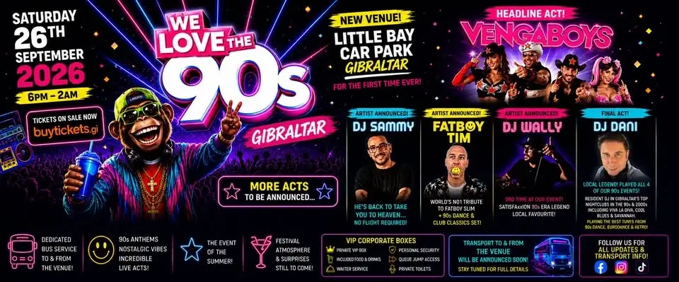 We Love The 90s Gibraltar 4th Edition