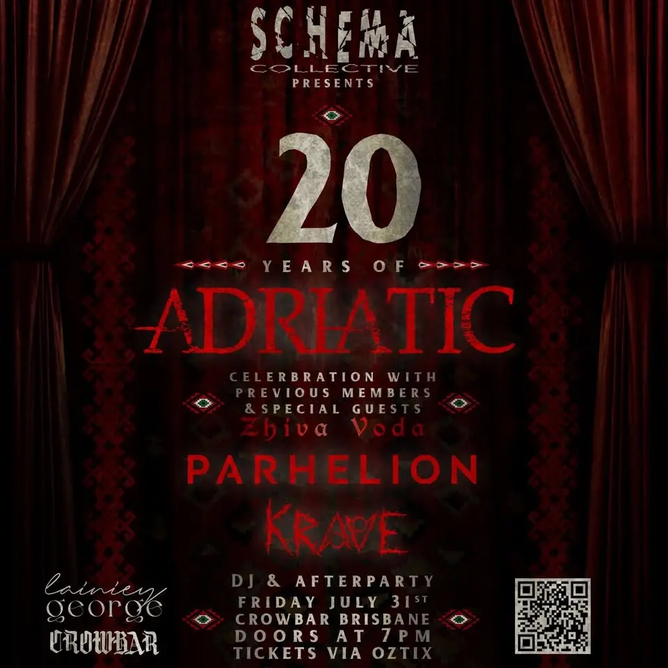 20 years of Adriatic - Special Event feat. Parhelion, Krave and Zhiva Voda