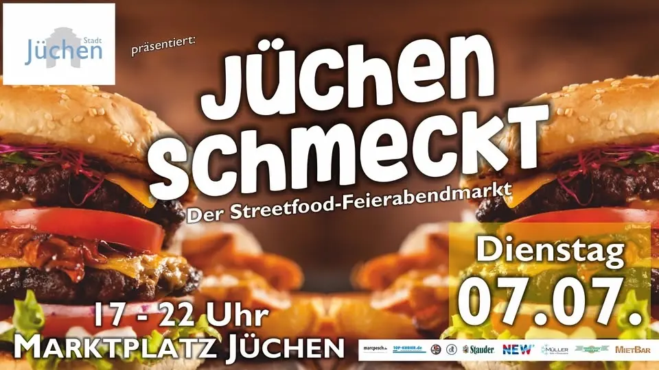 Jüchen schmeckt - der Streetfood-Feierabendmarkt 