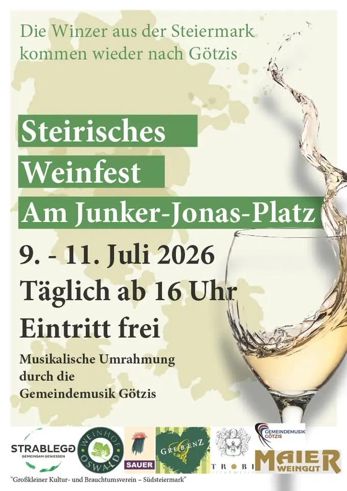 Steirisches Weinfest am Junker-Jonas-Platz 2026