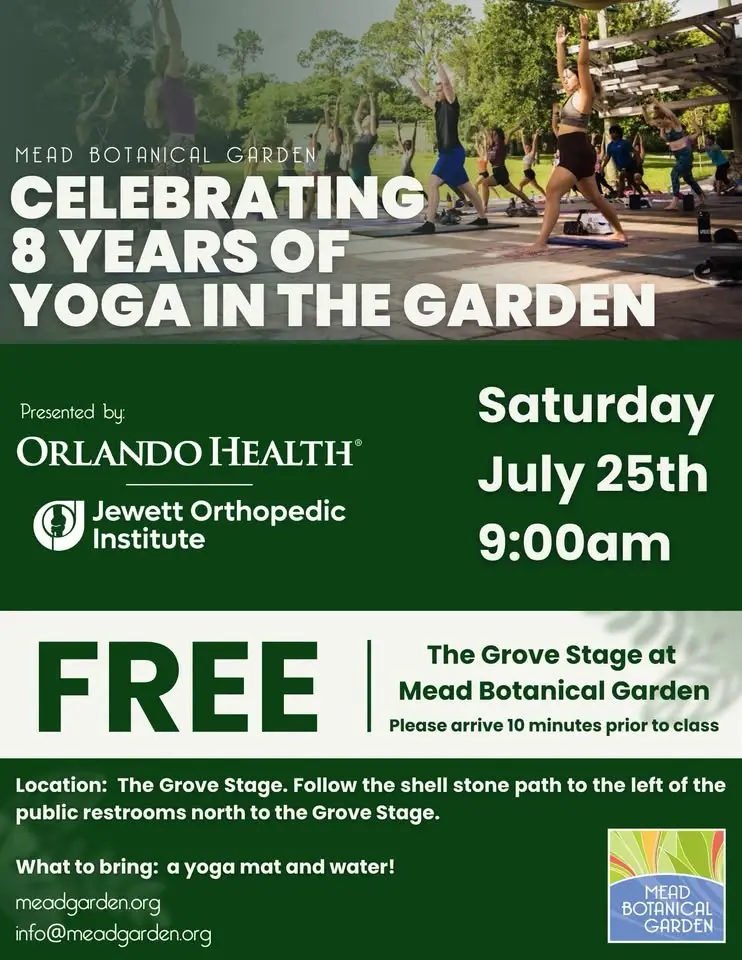 Celebrating 8 Years of Yoga in the Garden!