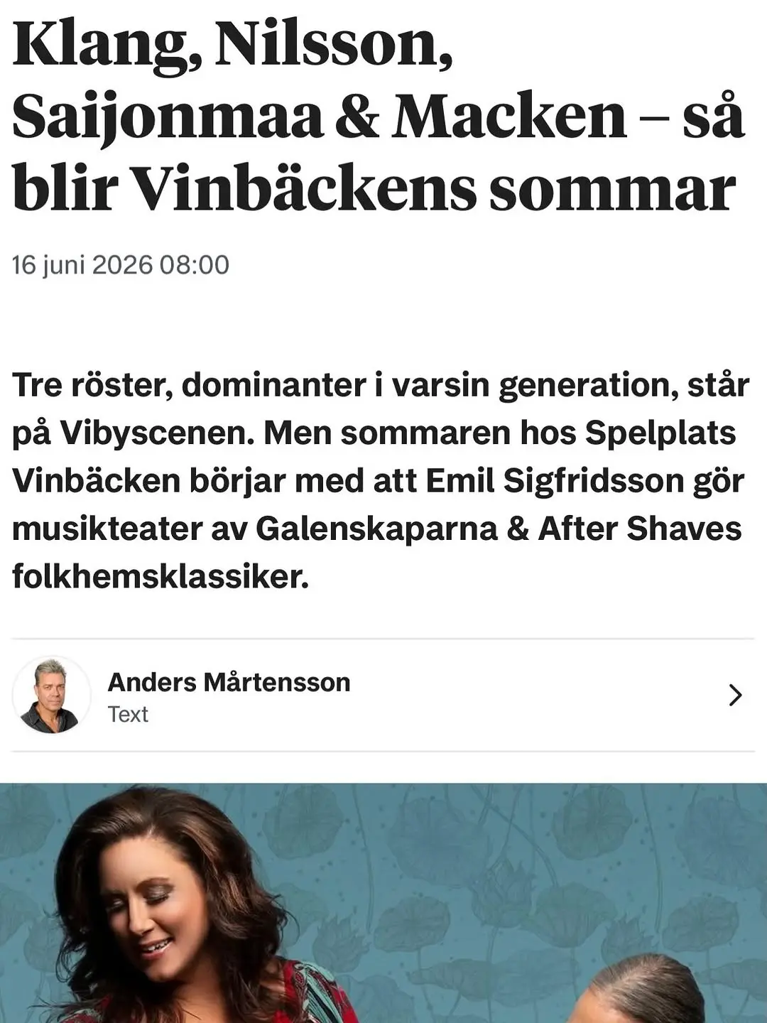 Sarah Klang på Spelplats Vinbäcken
