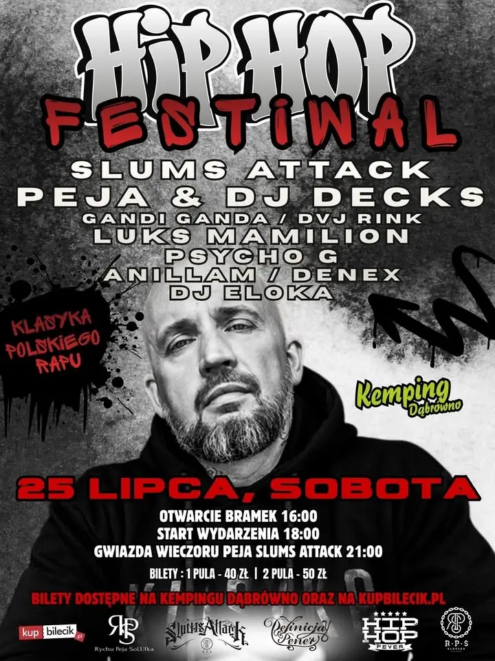 🔥HIP-HOP FESTIWAL / Peja Slums Attack / Dąbrówno🔥