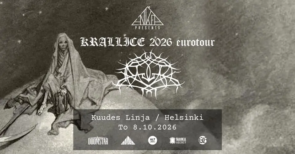 Ankea presents: KRALLICE (US) // Kuudes Linja, Helsinki // to 08.10.2026