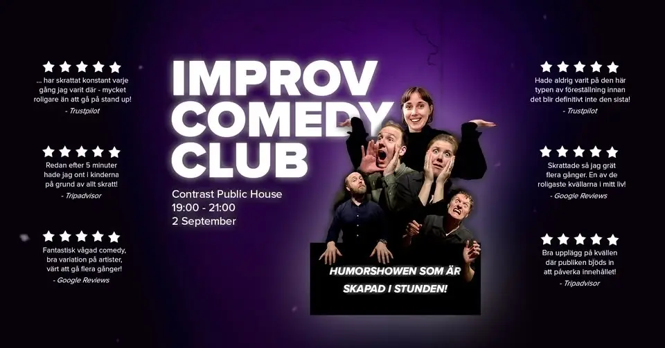 Göteborg Improv Comedy Club @ Contrast Public House 02.09.26