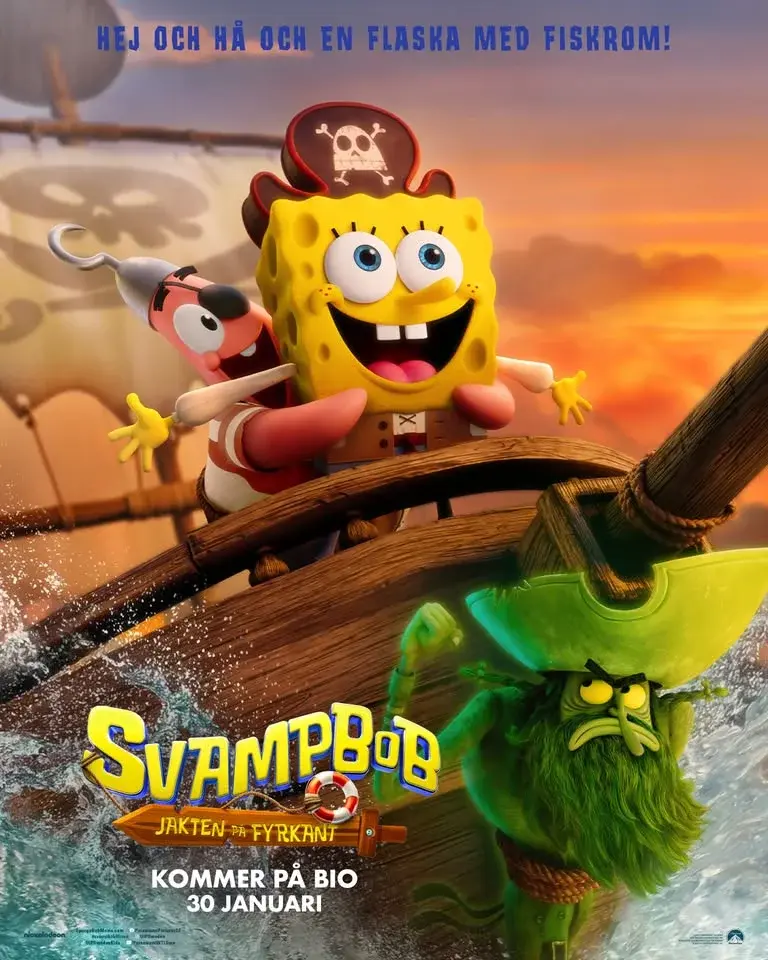 Svampbob - Jakten på Fyrkant (50kr per biljett och popcorn ingår, alltid)