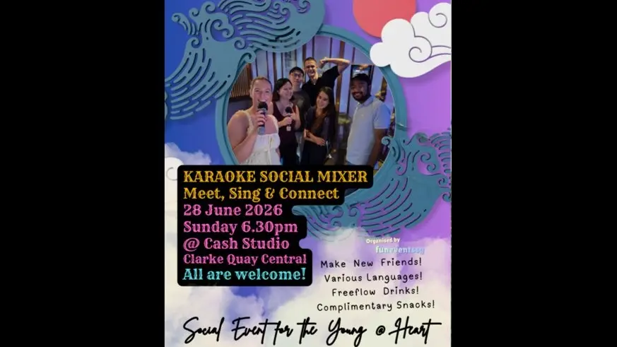 [Social Event for the Young @ Heart] Karaoke Social Mixer – Meet, Sing & Connect