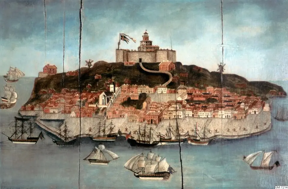 Marstrand under Porto Franco-perioden. Temaguidning