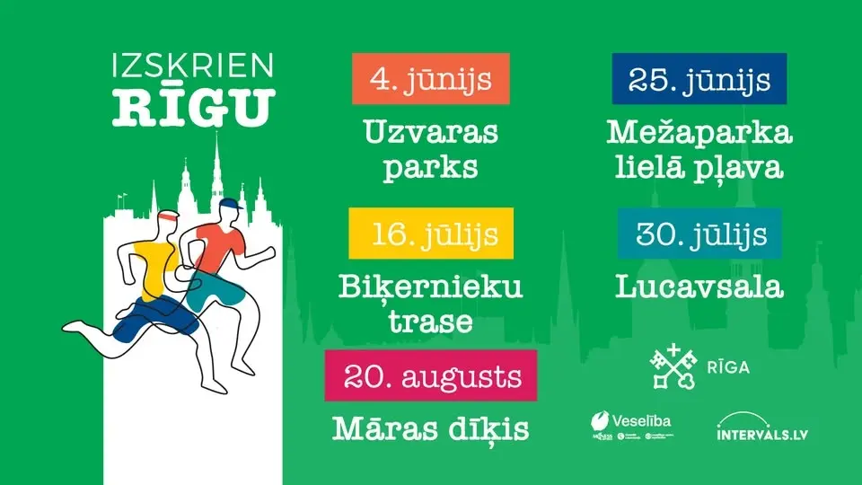 IZSKRIEN RĪGU 2026 | Skriešanas seriāls ceturtdienās 5 posmos