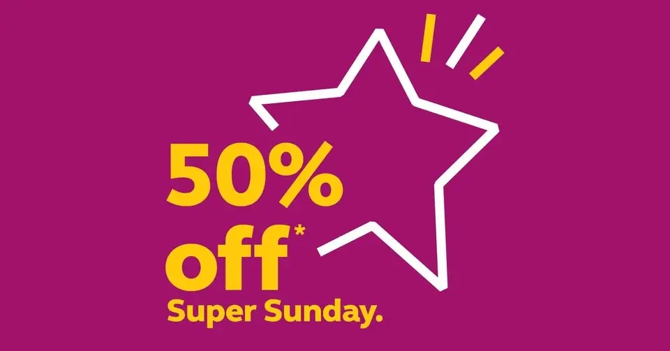 🌟 SUPER SUNDAY 50% OFF SALE 🌟