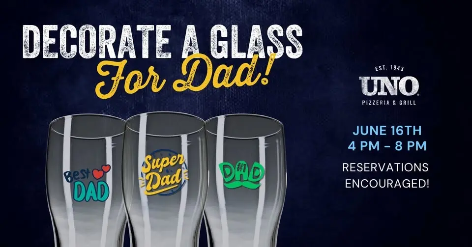 Decorate a Glass for Dad!