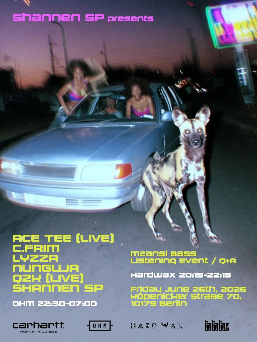 Shannen SP presents: Ace Tee, C.FRIM, LYZZA, nunguja, Q2K 