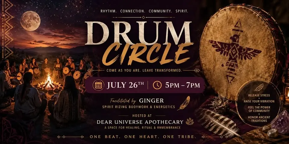 🥁 Sacred Drum Circle & Letting Go Ceremony