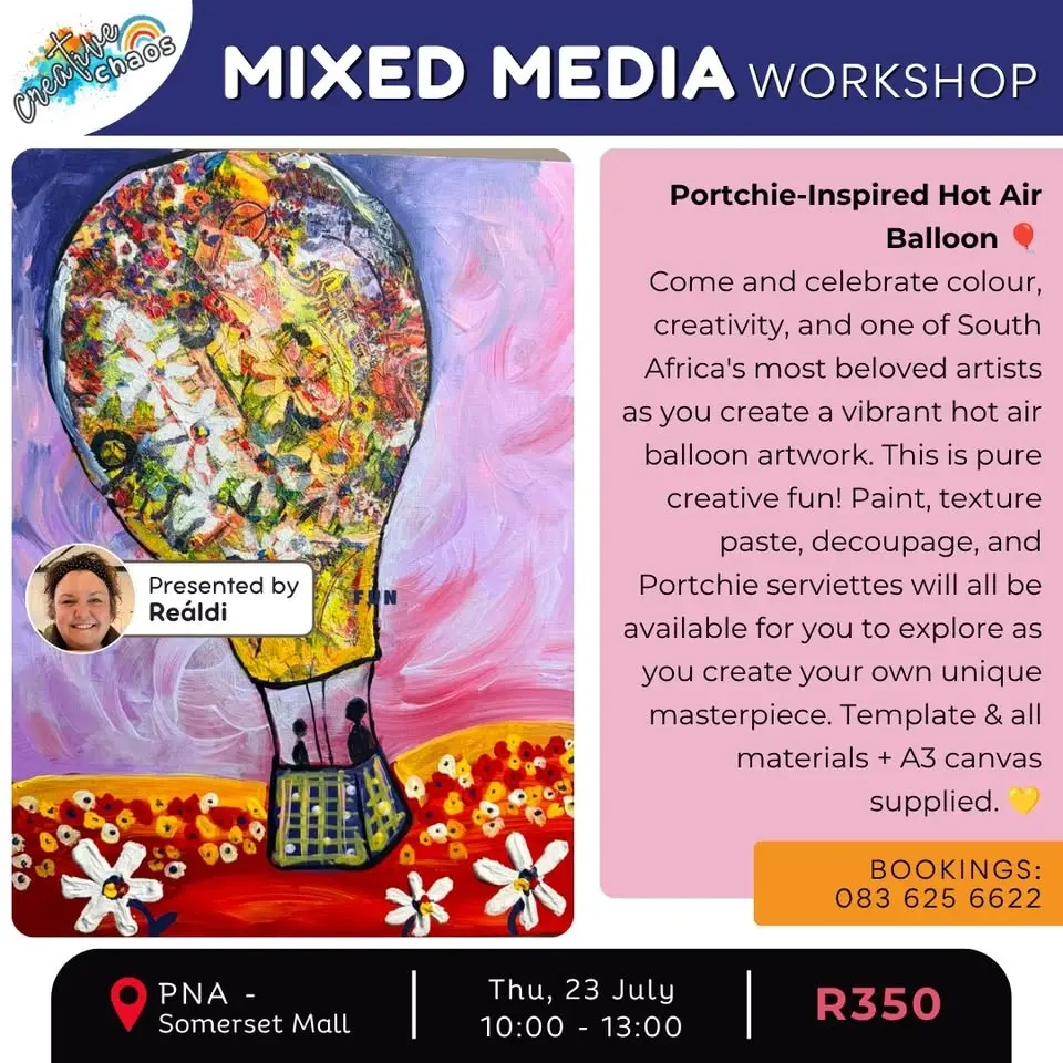 Mixed Media Workshop: Portchie-Inspired Hot Air Balloon