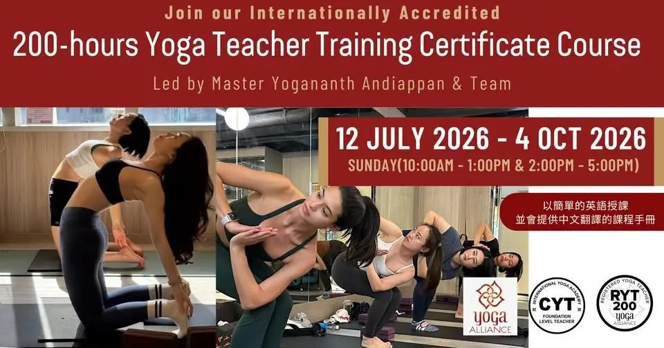 200-hours Yoga Teacher Training Certificate Course (Sunday Morning and Afternoon)