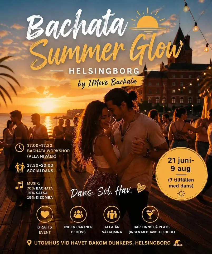 Bachata Summer Glow 🌅
Helsingborg
by IMove Bachata