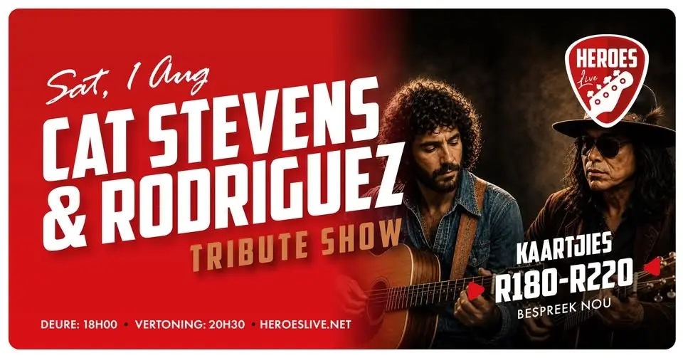 Cat Stevens & Rodriguez Tribute Show @ Heroes Live