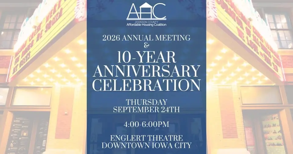 2026 Annual Meeting & 10-Year Anniversary Celebration of the JC Affordable Housing Coalition