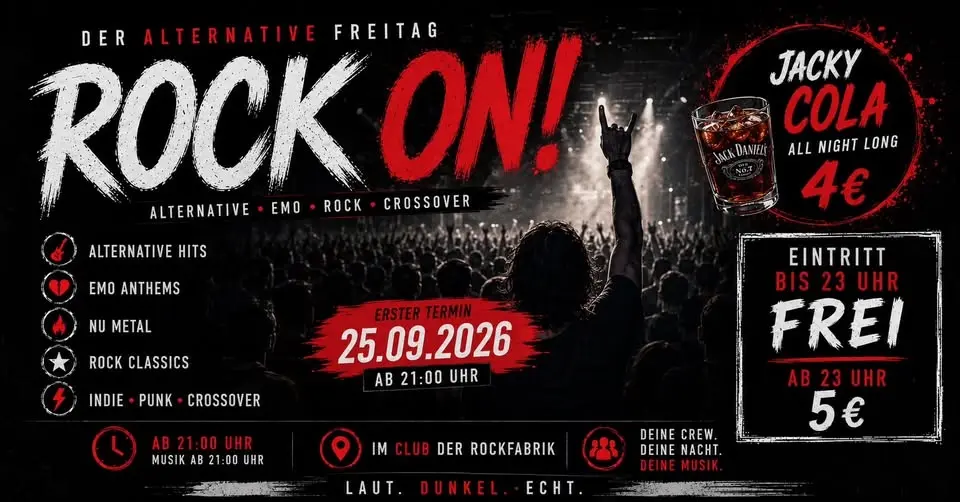 ROCK`ON! - Der Alternative Freitag