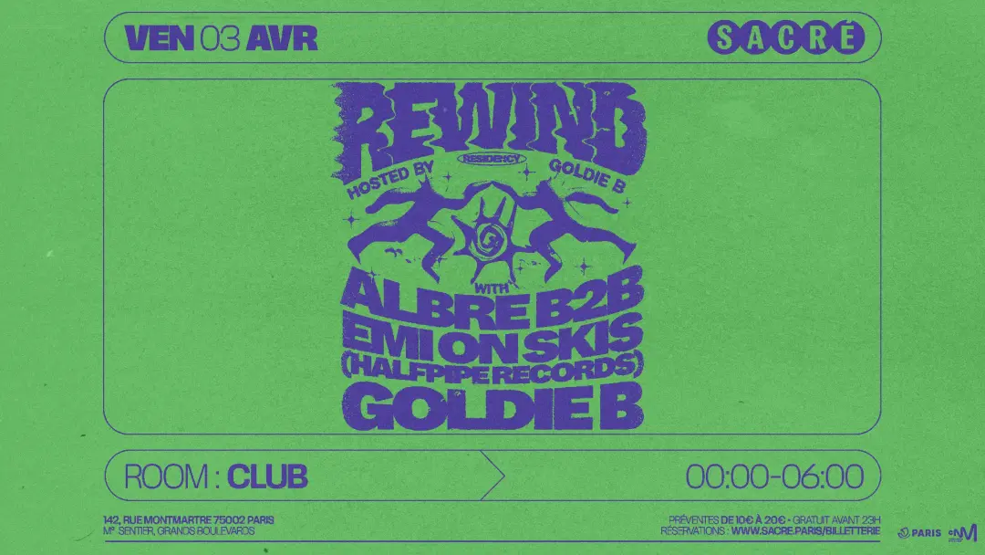 Sacré: Rewind #4 by Goldie B, Albre b2b Emi On Skis