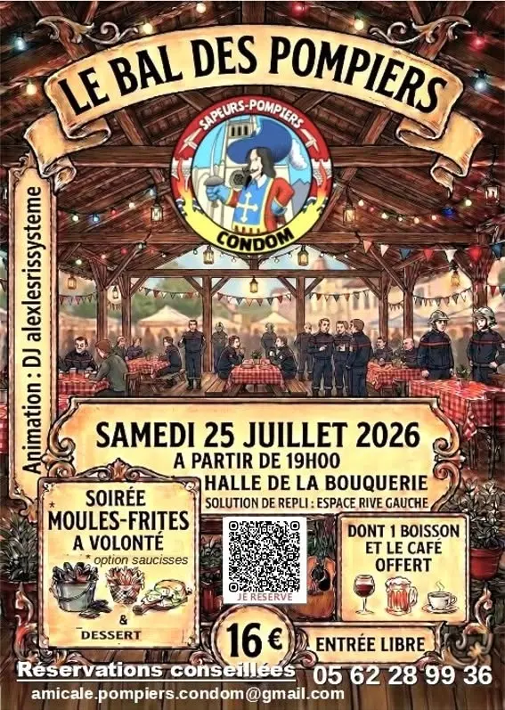 Le Bal des POMPIERS de CONDOM