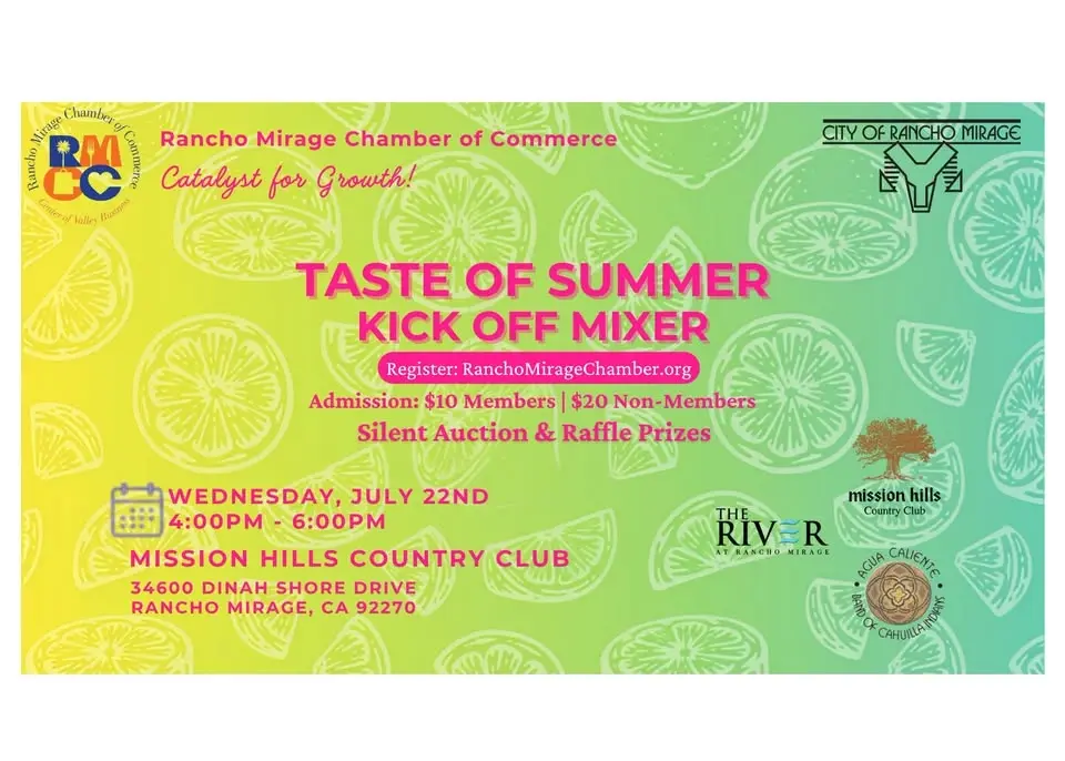 Taste of Summer Rancho Mirage Kick-Off Mixer