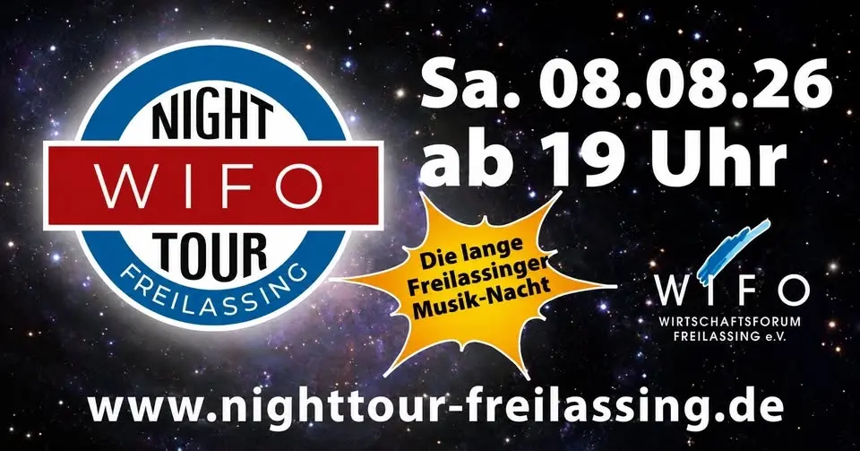 🎸 WIFO NIGHTTOUR  🎸 SA 08.08.26 🔴