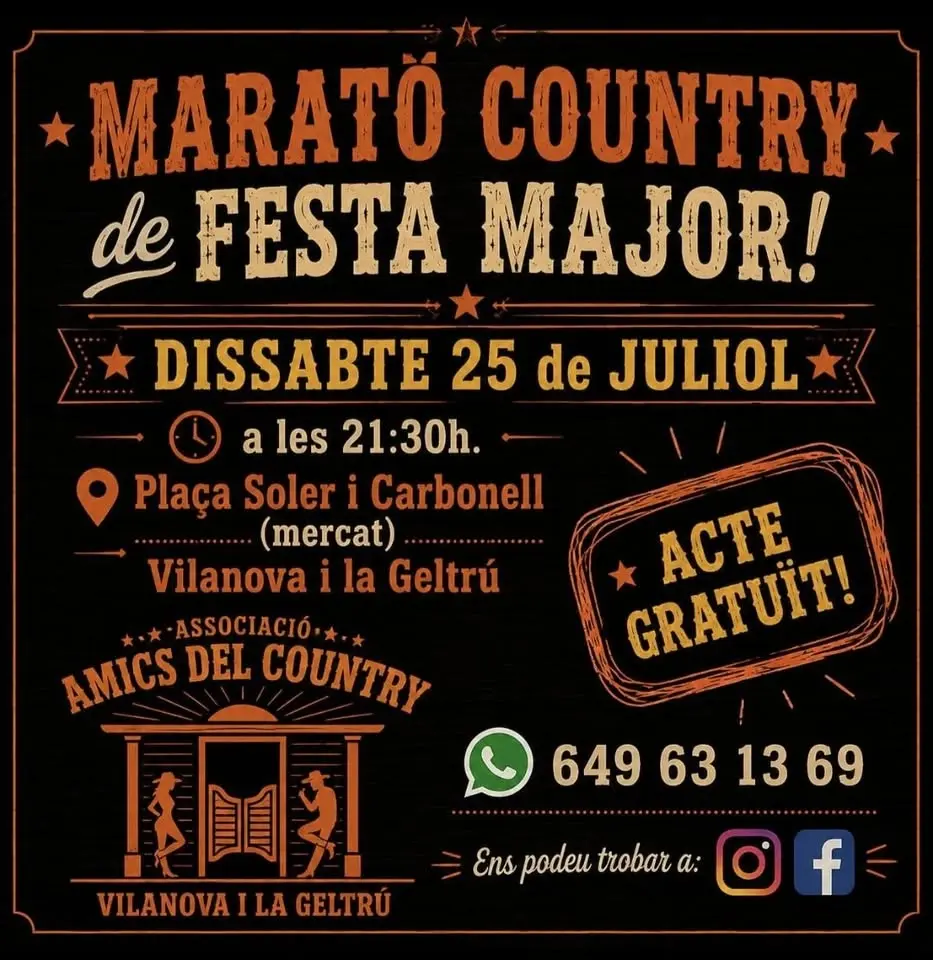 MARATÓ COUNTRY de FESTA MAJOR!!