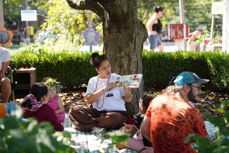 Storytime Stretches at Urban Farm Open Hours