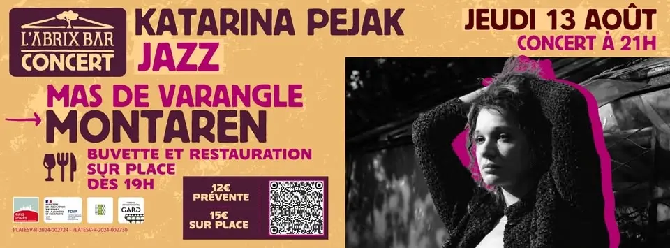 Concert de Katarina Pejak à Varangle ! Soirée Jazz !