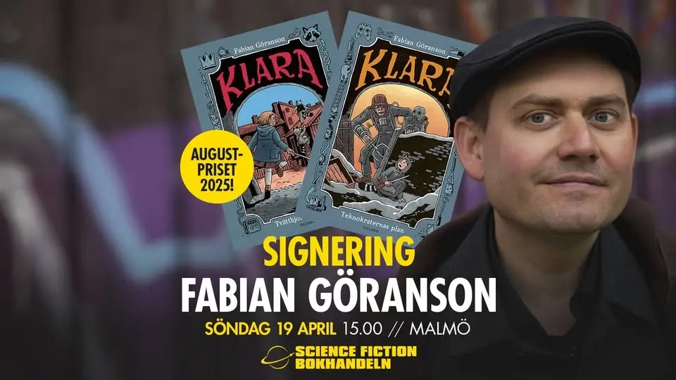 Signering med augustprisvinnaren Fabian Göranson / Malmö