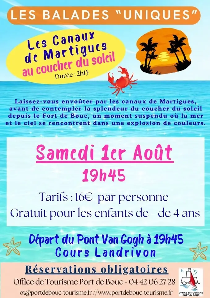 Balade en Bateau - Les Canaux au coucher du Soleil