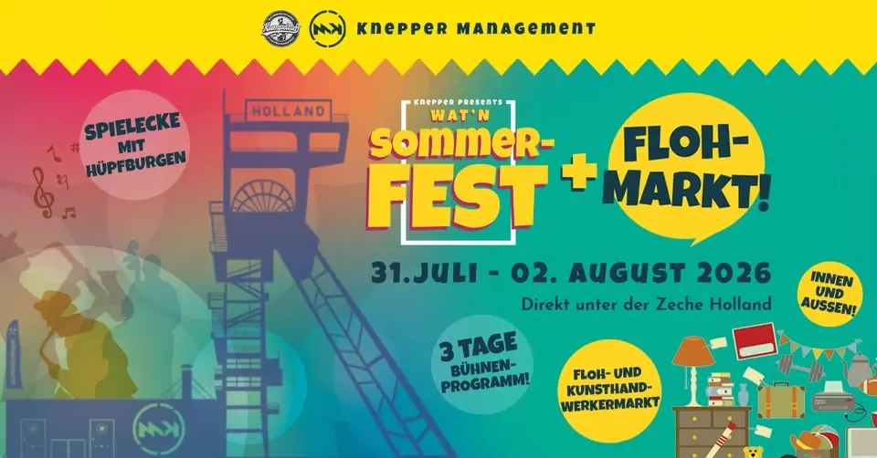 WATn Sommerfest - Flohmarkt - Künstlermarkt | Alte Lohnhalle + Kumpeltreff by Knepper Management
