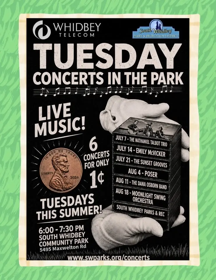 Whidbey Telecom Tuesday Concerts in the Park - The Sunset Grooves
