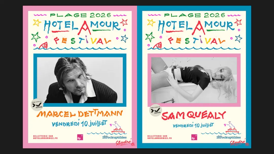 Marcel Dettmann & Sam Quealy À La Plage De L'hotel Amour