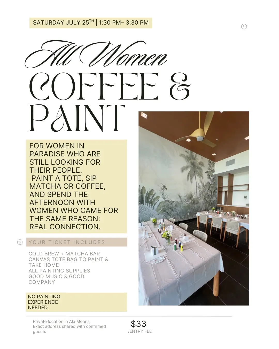 All Women, Coffee & Paint