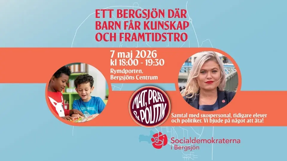 Öppet möte: Ett Bergsjön där barn får kunskap och framtidstro