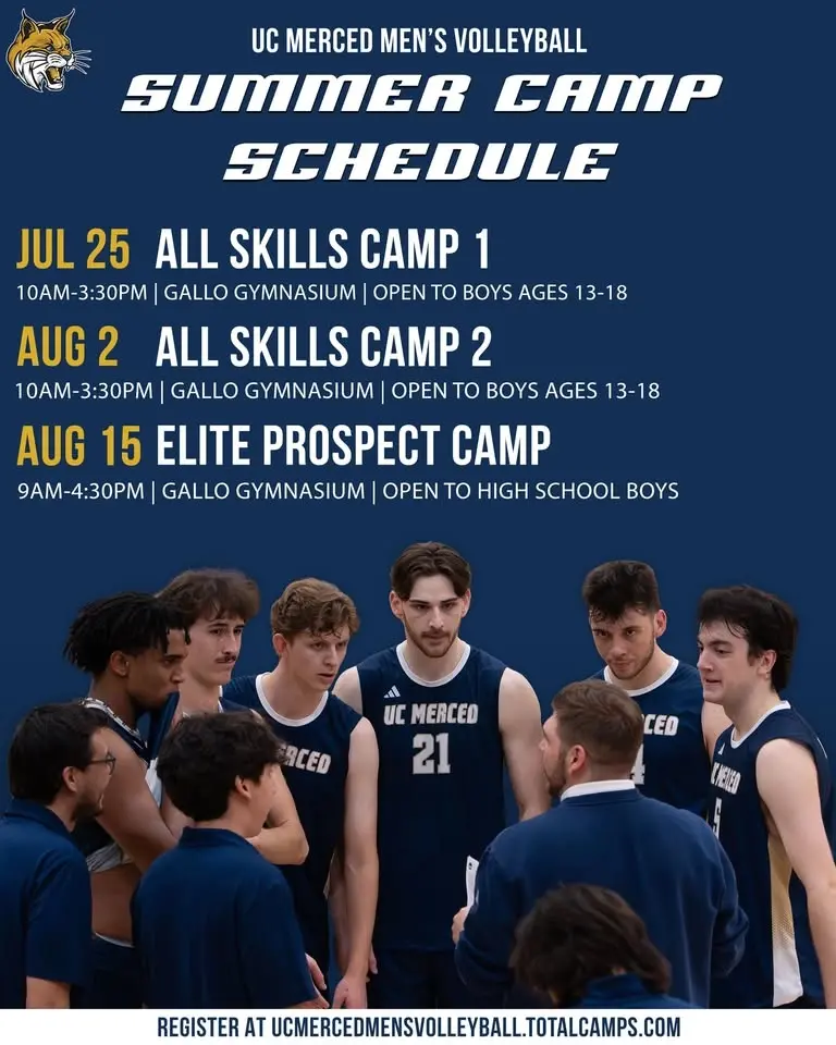 UC Merced men's volleyball summer camp