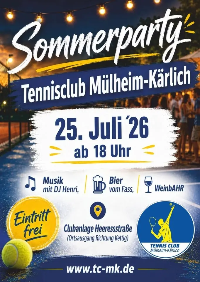 Sommerparty TC Mülheim-Kärlich 