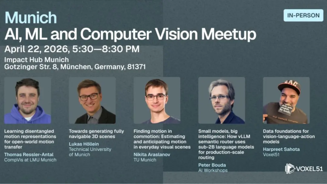 April 22 - Munich AI, ML and Computer Vision Meetup