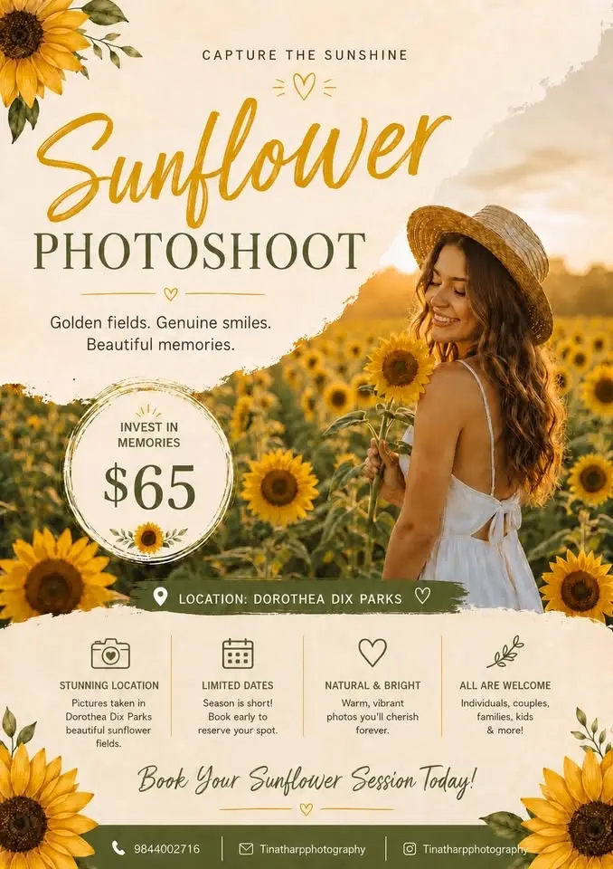 Sunflower Photoshoot🌻