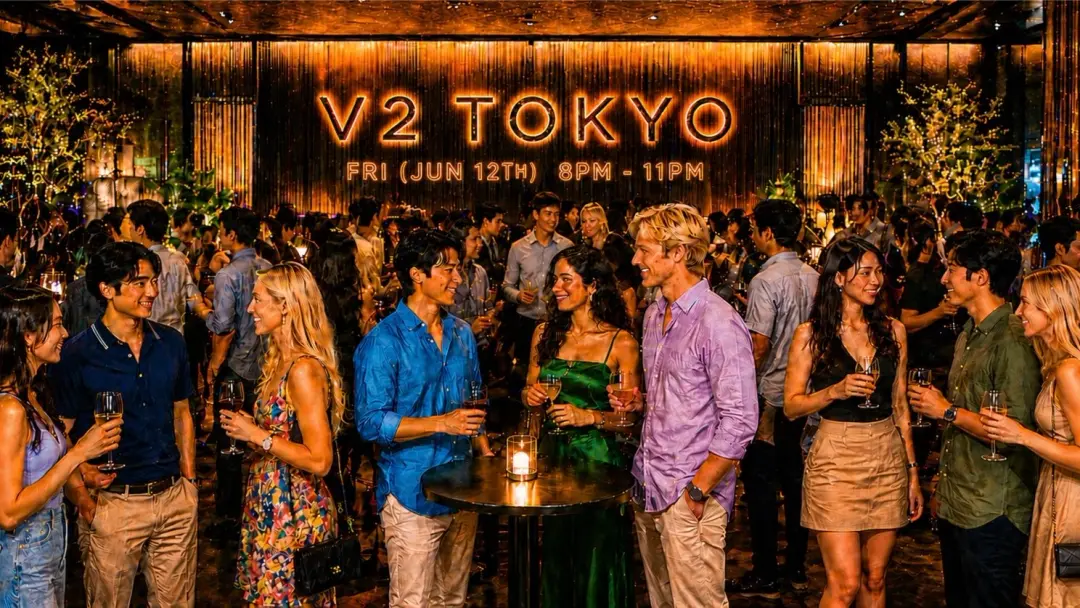 🥂 Ladies FREE Entry 🥂 : 🔥 Stylish & Fashionable V2 Tokyo @ Roppongi 🔥 