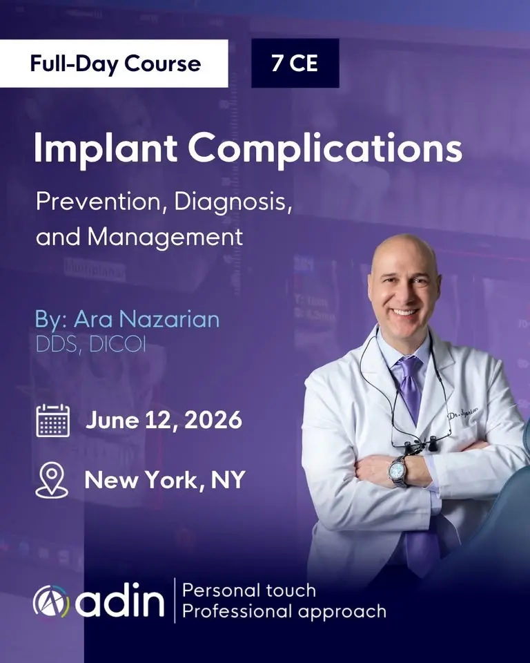 Implant Complications: Prevention, Diagnosis, and Management - 7 CEs