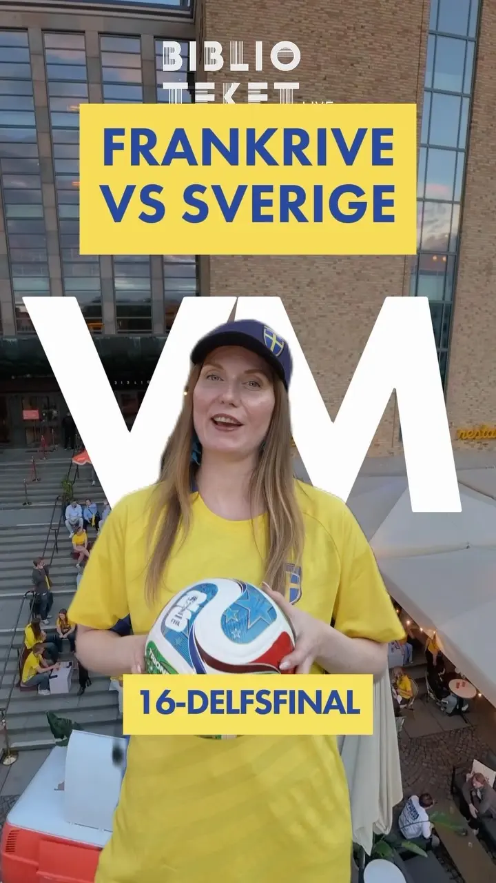 Frankrike vs Sverige – VM 16-delfsfinal på Biblioteket Live