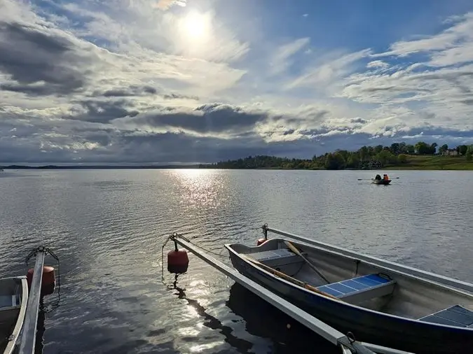 Testa roddbåt / Let's try Rowing