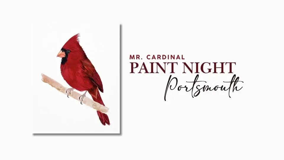 Mr. Cardinal Watercolor Paint Night | Portsmouth