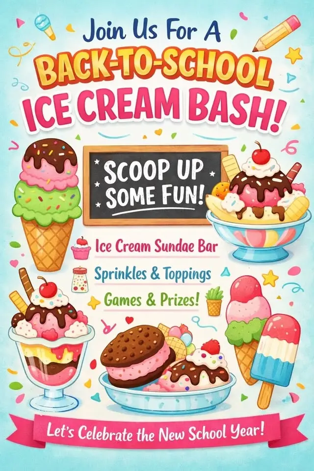 Back to School Ice Cream Social