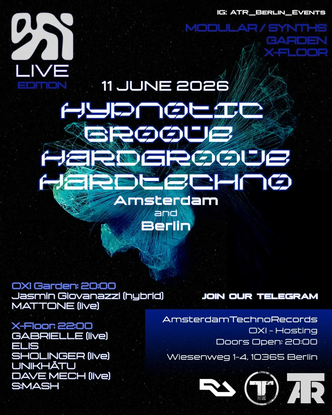 [OPEN: 20:00h] OXI LIVE: MODULAR / SYNTHS - Amsterdam and Berlin